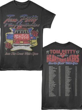 Tom Petty T Shirt Heartbreakers 91 -92 GREAT WIDE OPEN TOUR Rock Music New F&B
